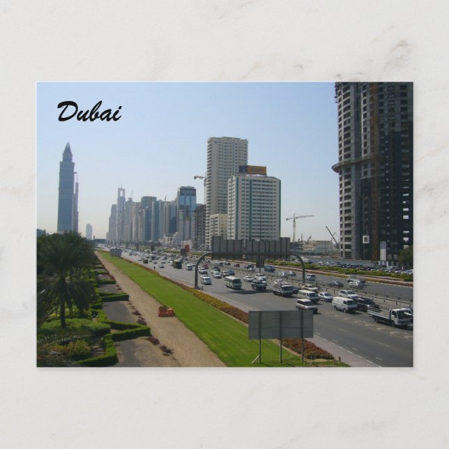 Postal calles de dubai (Anverso)