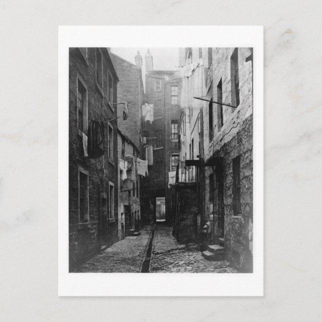 Postal Calles de Glasgow Escocia 1868 (Anverso)