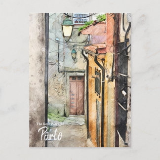 Postal Calles de Oporto Portugal