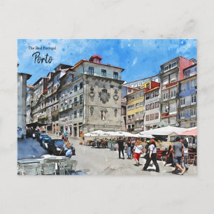 Postal Calles de Oporto Portugal