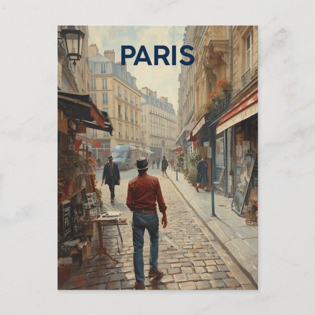 Postal Calles de París (Anverso)