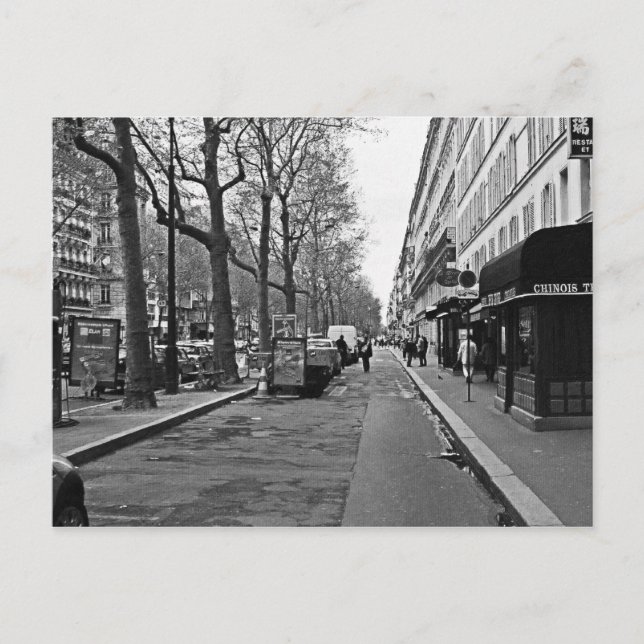 Postal Calles de París (Anverso)