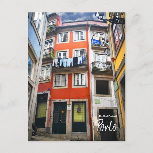Postal Calles de Porto-Portugal  (Anverso)