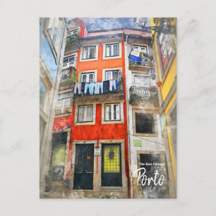 Postal Calles de Porto- Portugal
