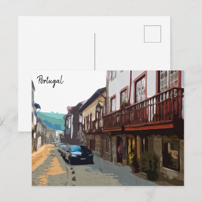 Postal Calles de Portugal (Anverso / Reverso)