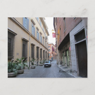 Postal Calles de Roma, Italia