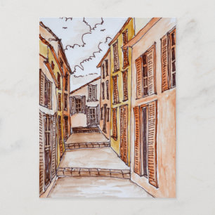 Postal Calles de Saint-Tropez   Riviera francesa, Francia