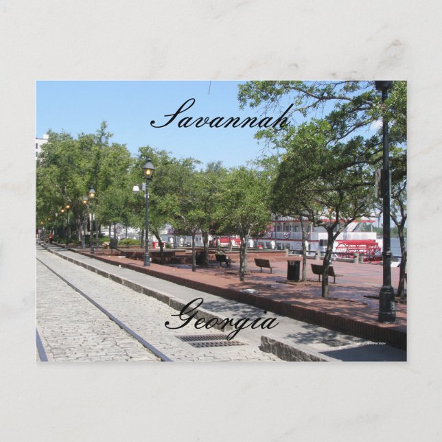 Postal Calles de Savannah (Anverso)