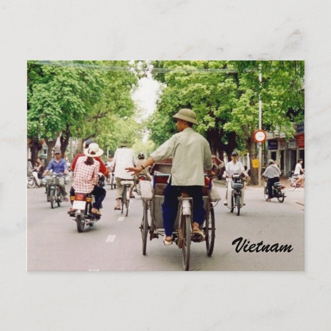Postal calles de vietnam (Anverso)