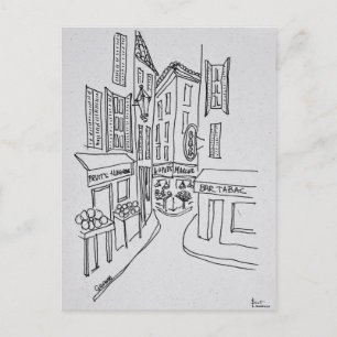 Postal Calles estrechas del casco antiguo de Niza   Niza,