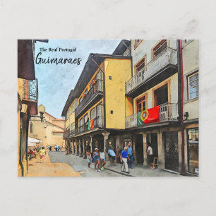 Postal Calles Guimaraes-Portugal
