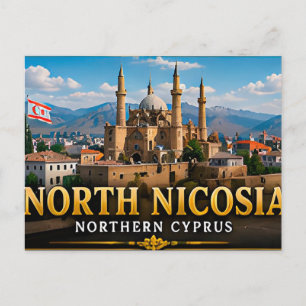 Postal Calles históricas de Nicosia del Norte y patrimoni