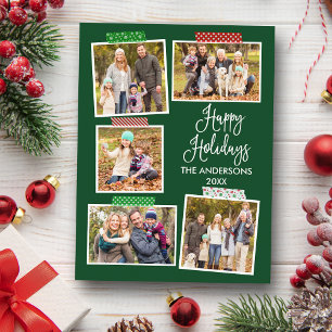 Postal Calligrafía divertida Felices vacaciones Cinta Cin