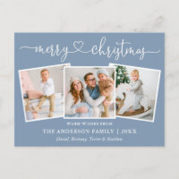 Calligrafía Navidades del corazón 3 Foto Dusty Blu