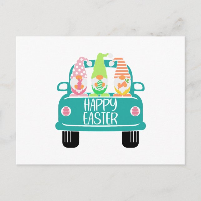 Postal Calligrap de frases de citas de gnomes de Pascua P (Anverso)