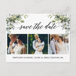 Postal Calligraphy 3 Fotovegetación Salvar la fecha