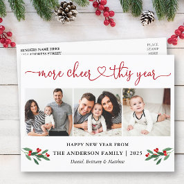 Postal Calligraphy Heart More Cheer 3 Photo Holly