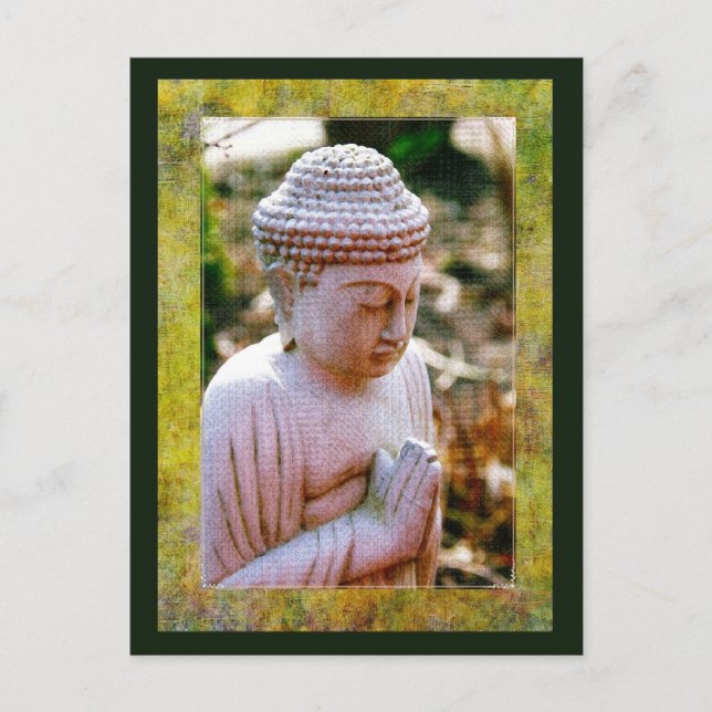 Postal Calmando al Buda Rezando (Anverso)
