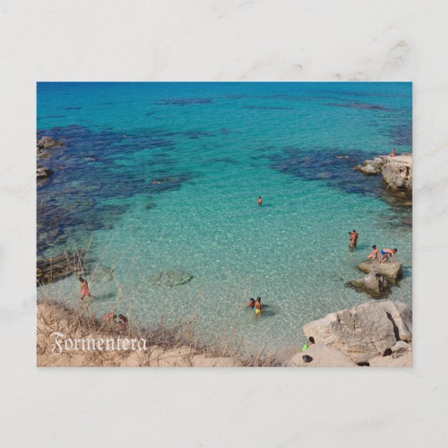 postal Caló des Mort en la isla de Formentera (Anverso)