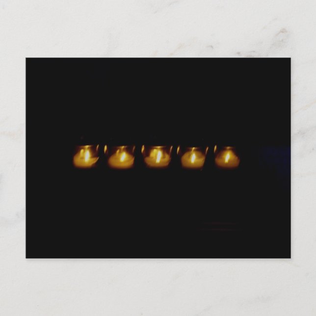 Postal Calor en la oscuridad (Anverso)