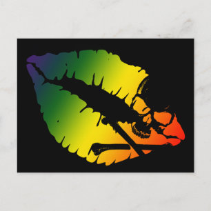 Postal calumnias y labios.