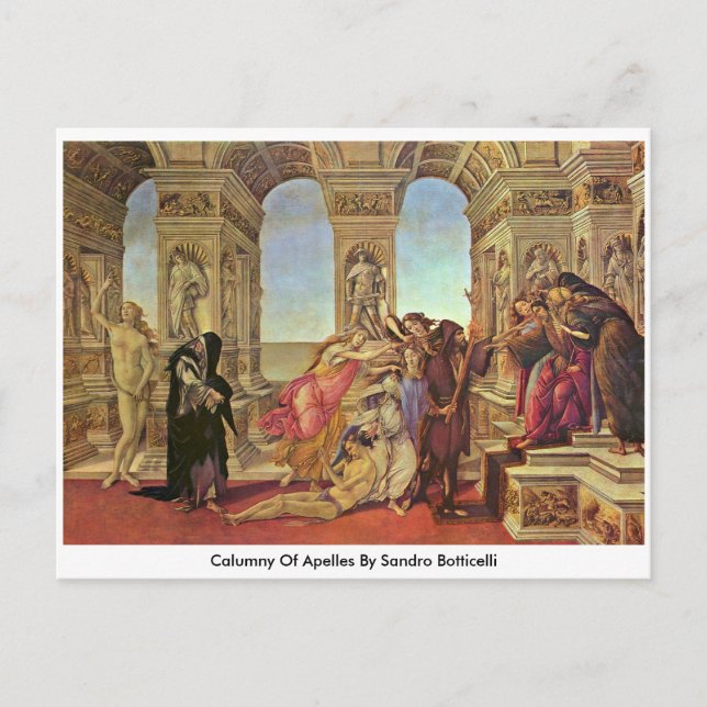 Postal Calumny De Apelles Por Sandro Botticelli (Anverso)
