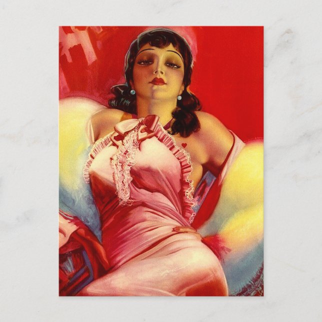 Postal Caluroso de los años 1930 (Anverso)