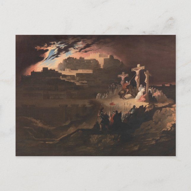Postal Calvary por John Martin (Anverso)