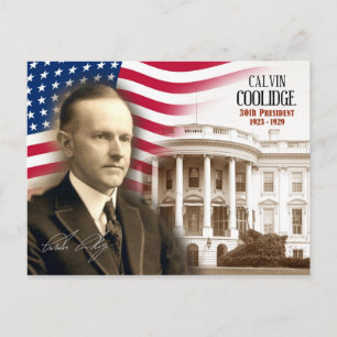 Postal Calvin Coolidge - 30° presidente de los Estados Un