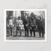 Calvin Coolidge con los indios de Osage
