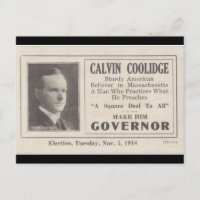 Calvin Coolidge para Gobernador