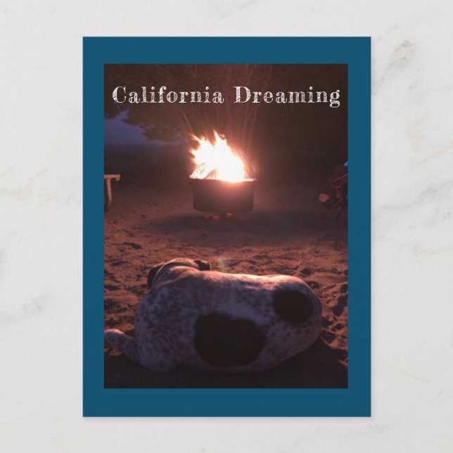 Postal Calvin el perro durmiente (Anverso)