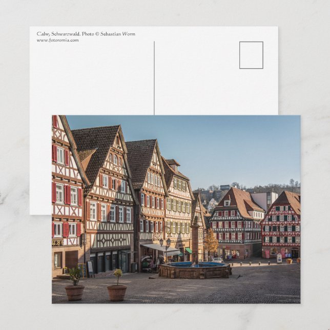 Postal Calw Schwarzwald (Anverso / Reverso)