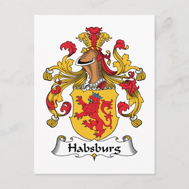Postal Calzada familiar de Habsburg (Anverso)