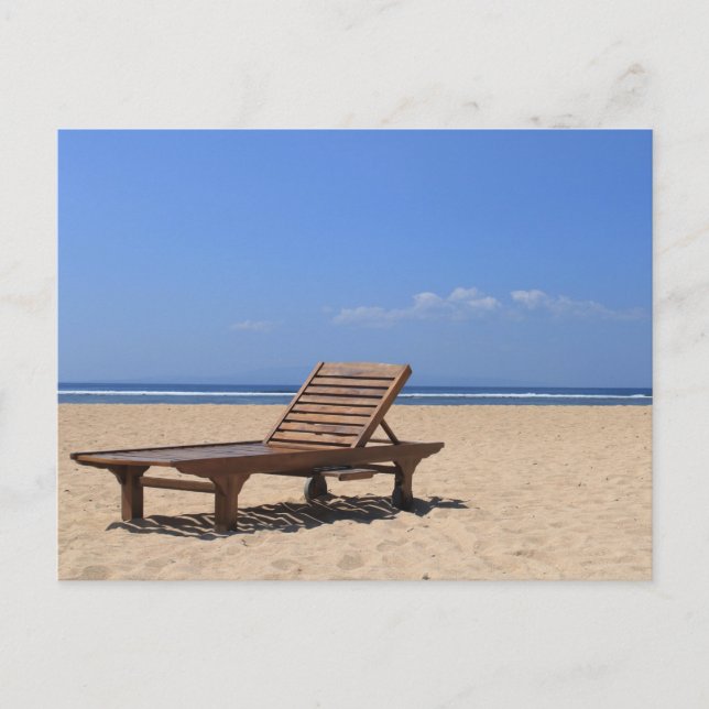 Postal Cama soleada de madera (Anverso)