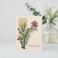 Camaleón Artístico Floral Beige Vintage Pensando e