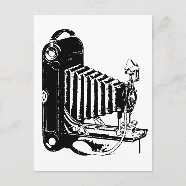 Postal Cámara antigua de Kodak (Anverso)