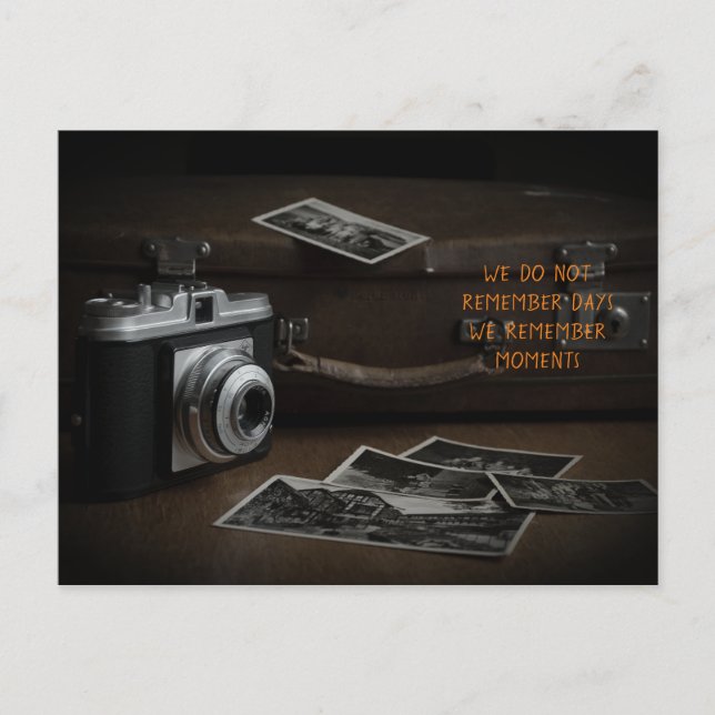 Postal Cámara con maleta (Anverso)