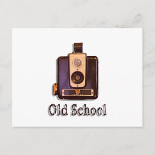 Postal Cámara de caja clásica de los años 50 - Escuela an