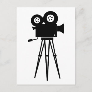 Postal Cámara de cine clásica