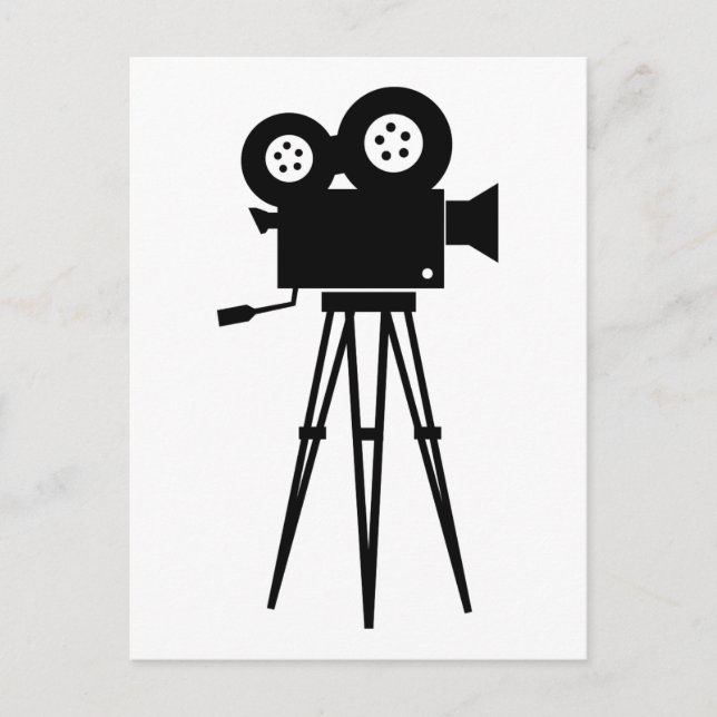 Postal Cámara de cine clásica (Anverso)