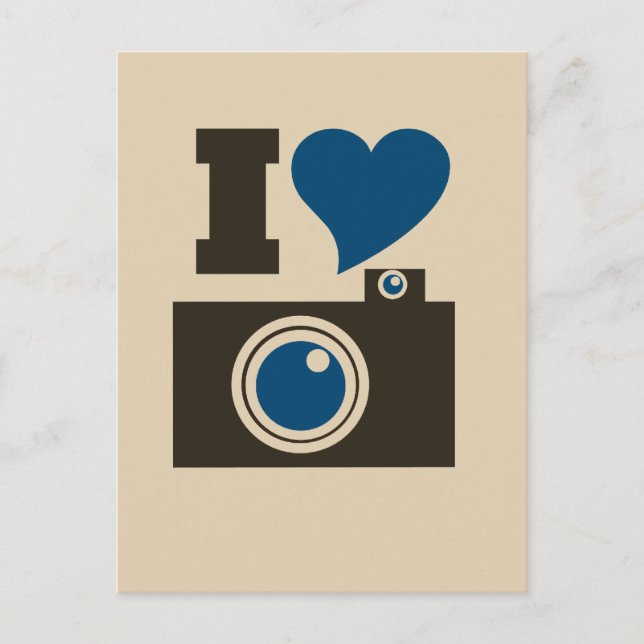 Postal Cámara de corazón (Anverso)