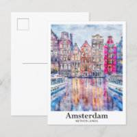 Cámara de dibujo de acuarela de Amsterdam Países B