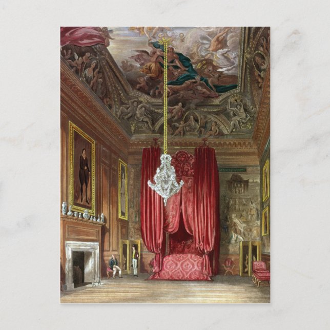 Postal Cámara de la cama del estado de Queen Mary, (Anverso)