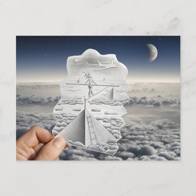 Postal Cámara De Lápiz Vs - Caminata De Tapón (Anverso)