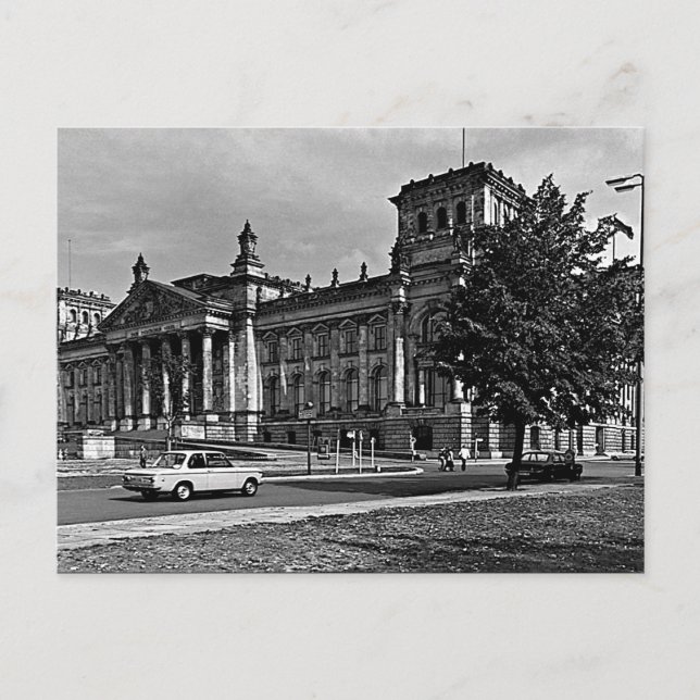 Postal Cámara de Parlamento de la Antigua Berlín Reichsta (Anverso)