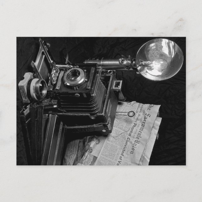 Postal Cámara de prensa clásica (Anverso)