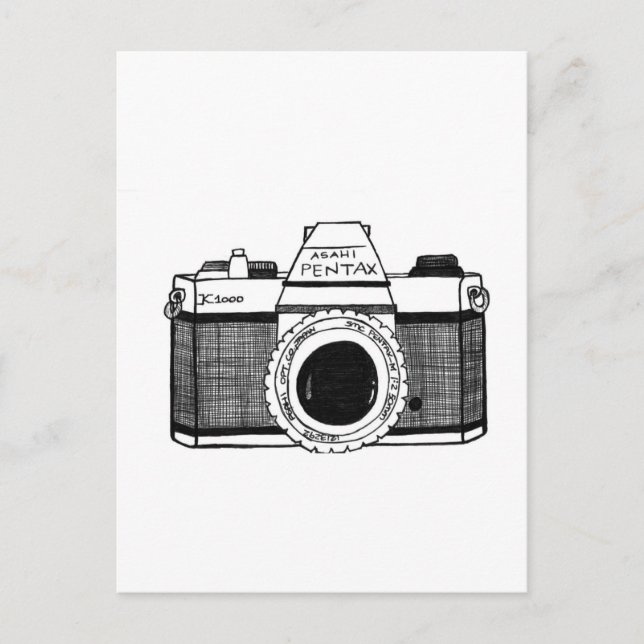 Postal Cámara de vintage (Anverso)