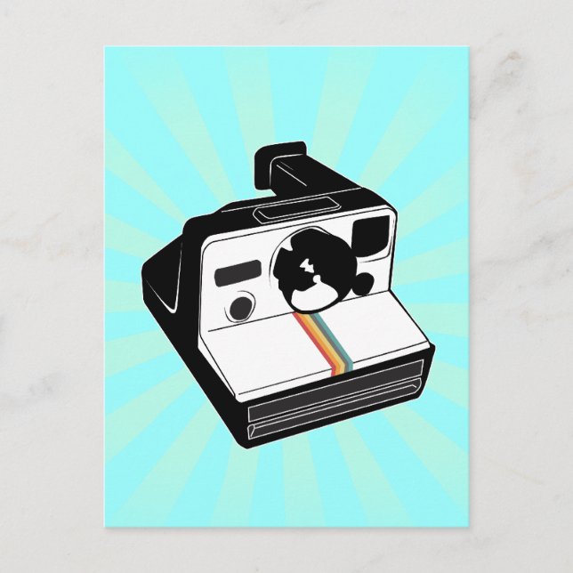 Postal Cámara de vintage (Anverso)