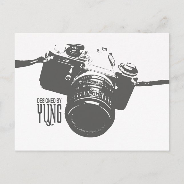 Postal Cámara de vintage (Anverso)